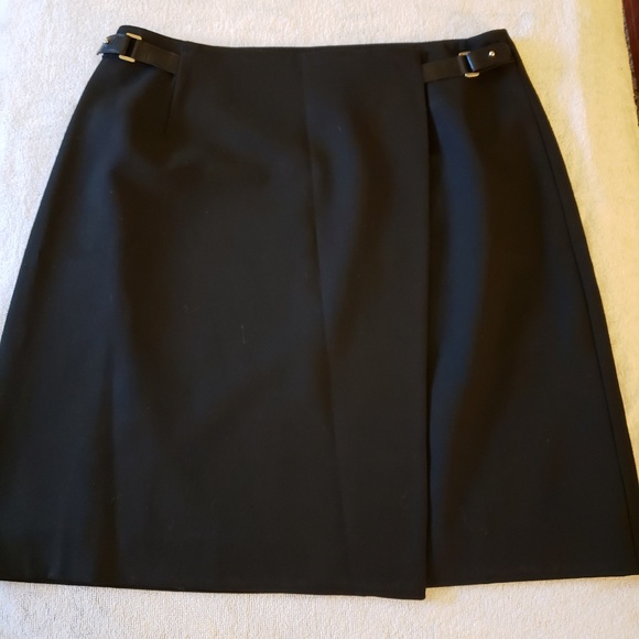 Ann Taylor Dresses & Skirts - Black Mini Wrap Lined Skirt